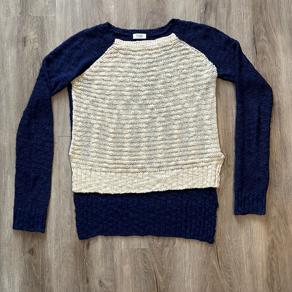 Tobi Blue Sweater, Size M